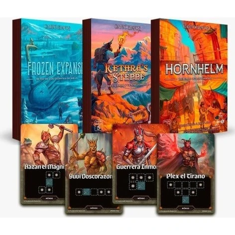 Cartógrafos Pack de Mapas: Frozen, Kethra Steppe y Hornhelm + Promos