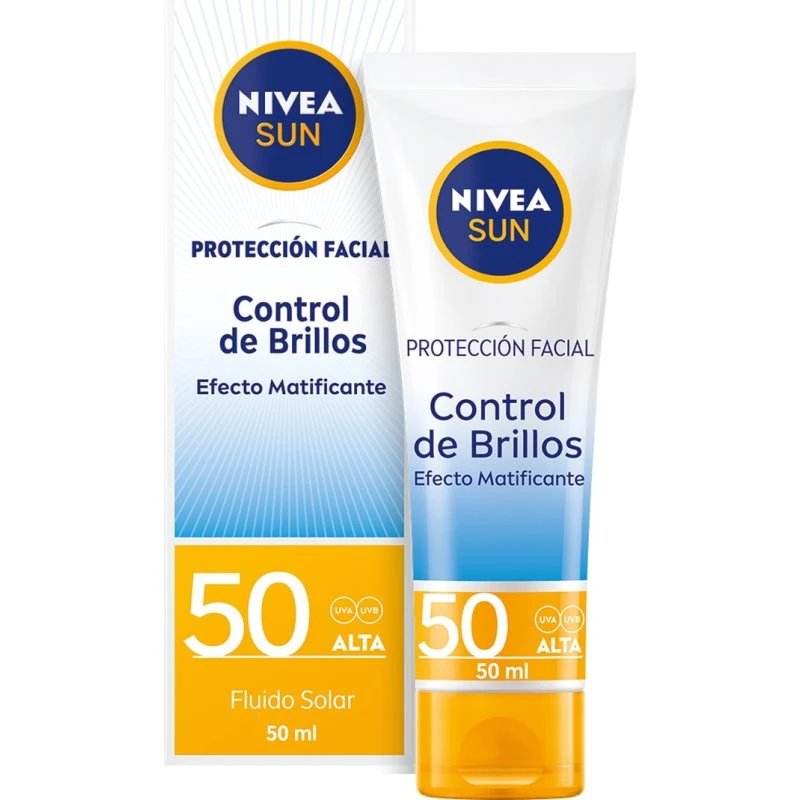 NIVEA SUN Protección Facial Control de Brillos SPF50 50 ml