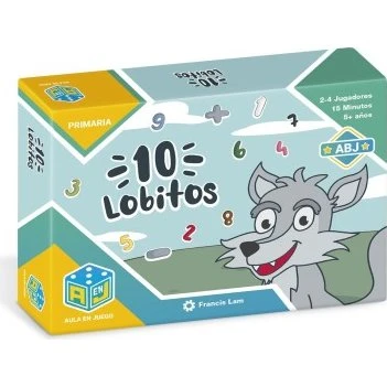 Átomo 10 Lobitos - Juego de cartas para cálculo mental y sumas