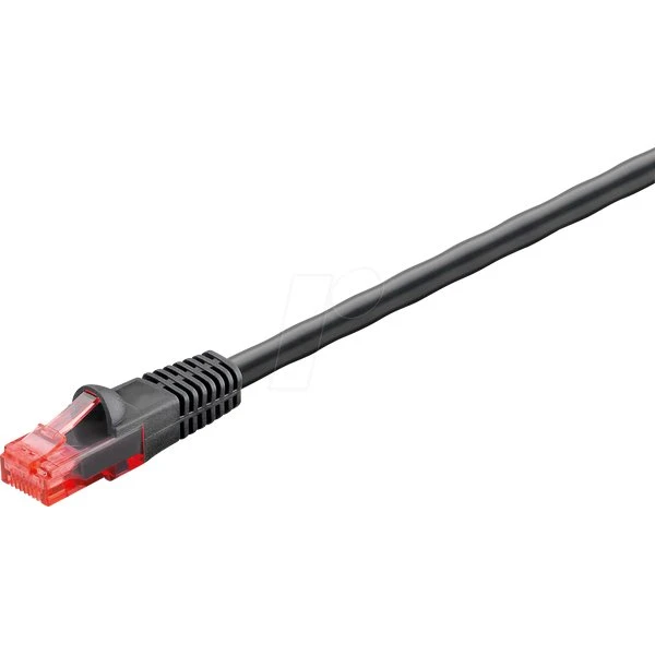 Goobay CAT 6 U/UTP 10 m negro exterior