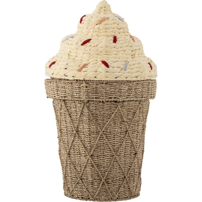 Bloomingville Cesta Cillie con Tapa Nature