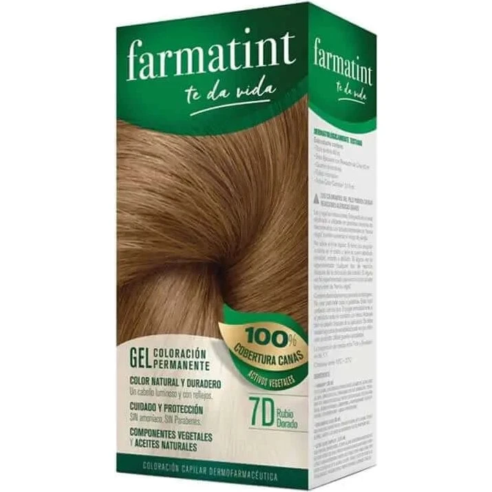 Farmatint 7D Rubio Dorado Gel Colorante Permanente