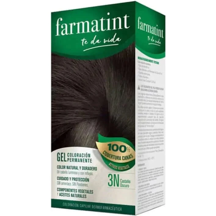 Farmatint 3N Gel Colorante Permanente Marrón Oscuro
