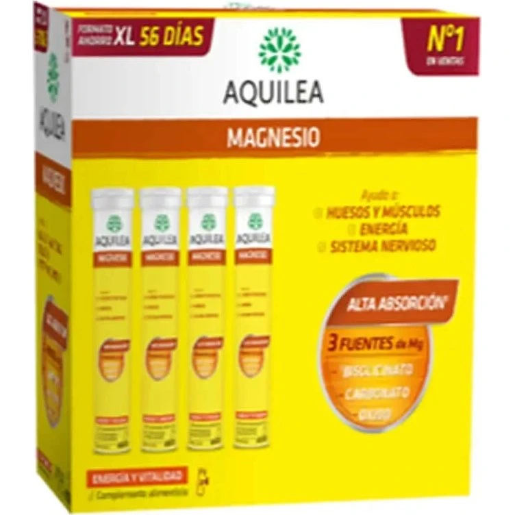 Aquilea Energía y Vitalidad Magnesio Efervescente, 56 Comprimidos