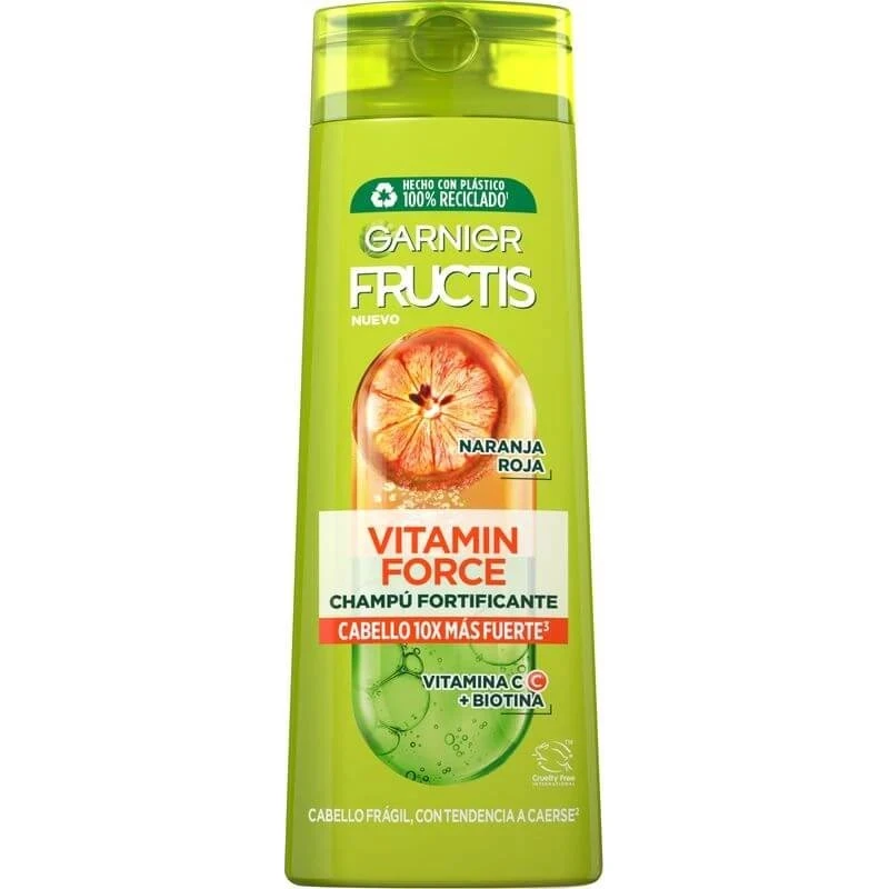 Garnier Fructis Champú Vitamin Force Naranja y Biotina 380 ml