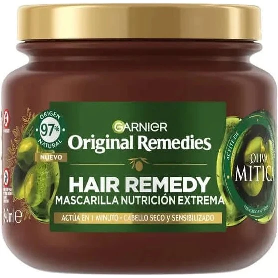Garnier Original Remedies Mascarilla Nutrición Extrema con Aceite de Oliva, 340ml