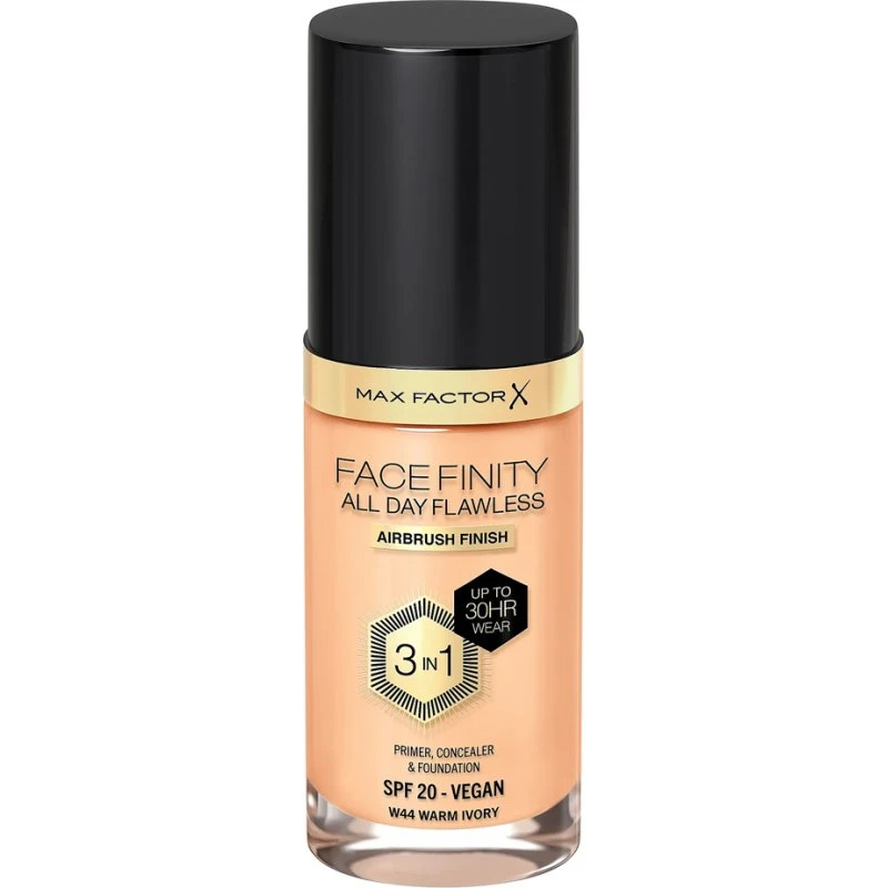 Max Factor Facefinity 3en1 Base de Maquillaje W44 Warm Ivory 30ml
