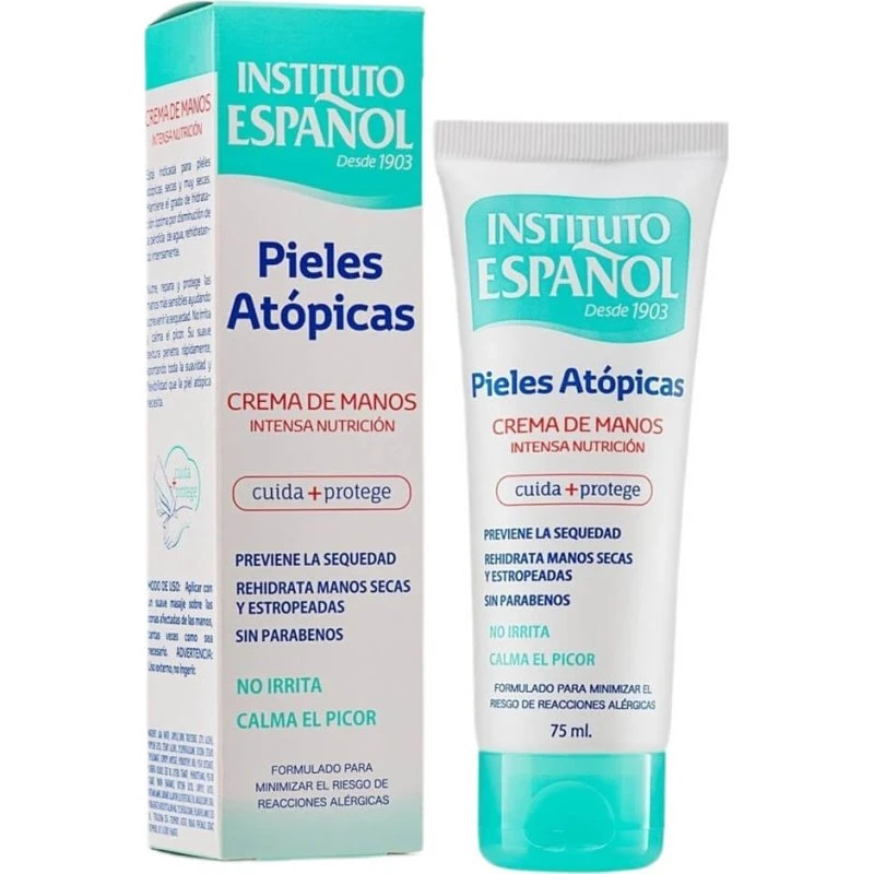 Instituto Español Crema de Manos para Pieles Atópicas, 75 ml