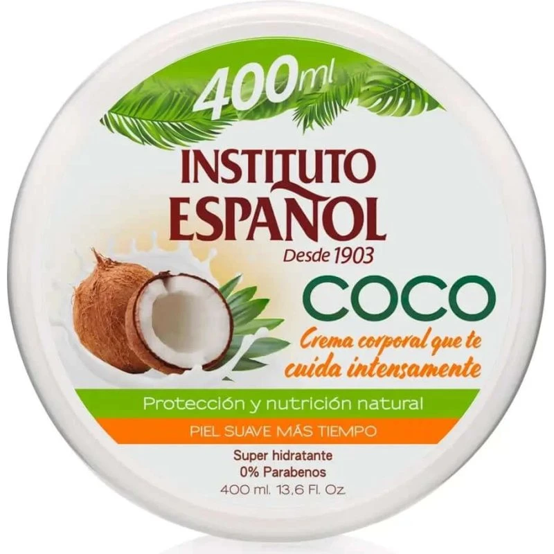 Instituto Español Crema Corporal de Coco - 400 ml