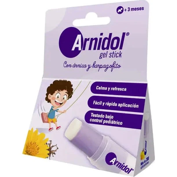Arnidol Gel Stick 15g - Alivio para Pequeños Golpes y Moretones