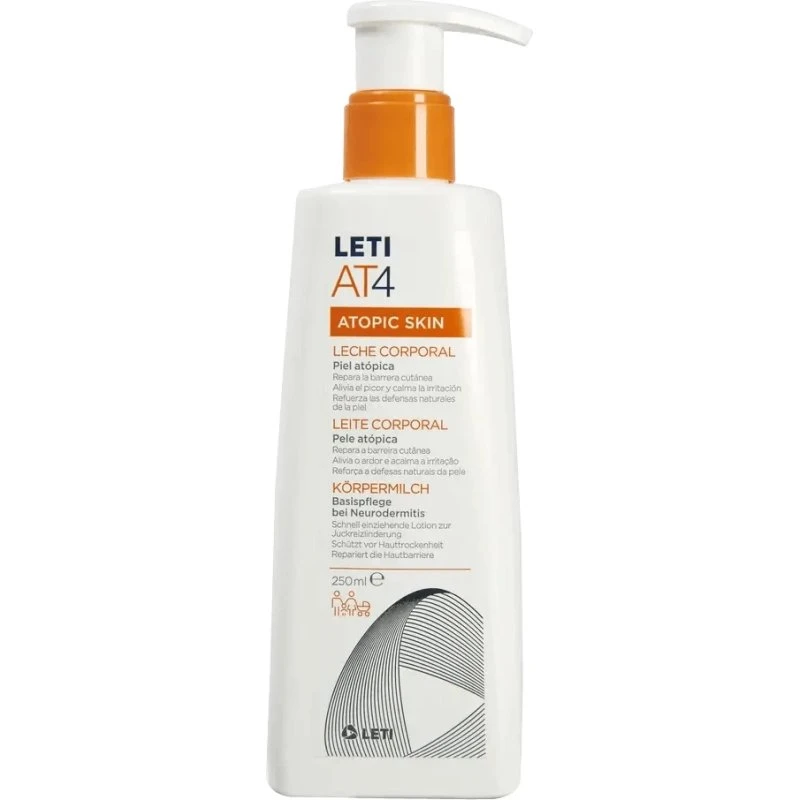 Letiat4 Leche Corporal para Piel Atópica, 250 ml