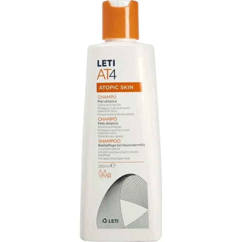 Letiat4 Champú para Cuero Cabelludo Atópico, 250 ml