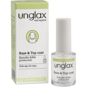 Unglax Base & Top Coat 10ml - Tratamiento 2 en 1 para Uñas