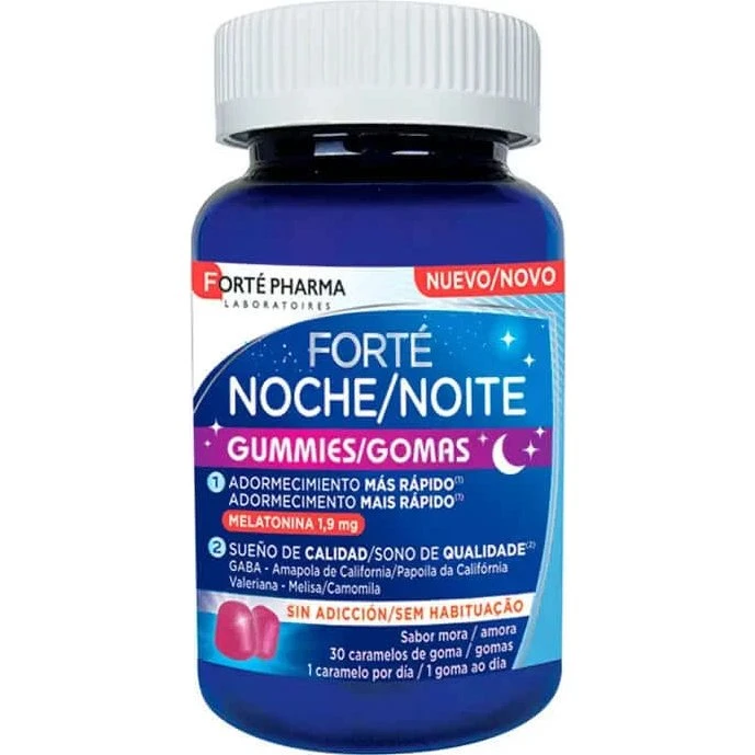Forté Pharma Noche Gummies 30 Caramelos de Goma Sabor Mora