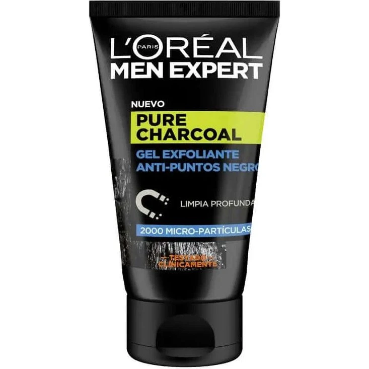 L'Oréal Paris Men Expert Pure Charcoal Gel Exfoliante Anti-Puntos Negros 100 Ml