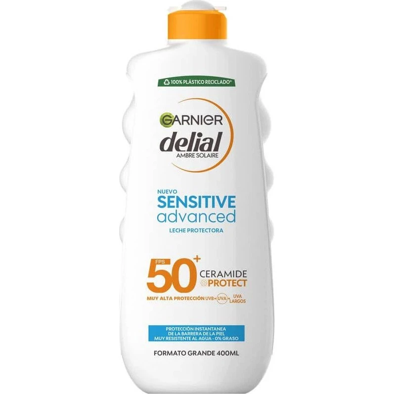 Garnier Delial Sensitive Leche Solar Advanced SPF 50+ 400ml