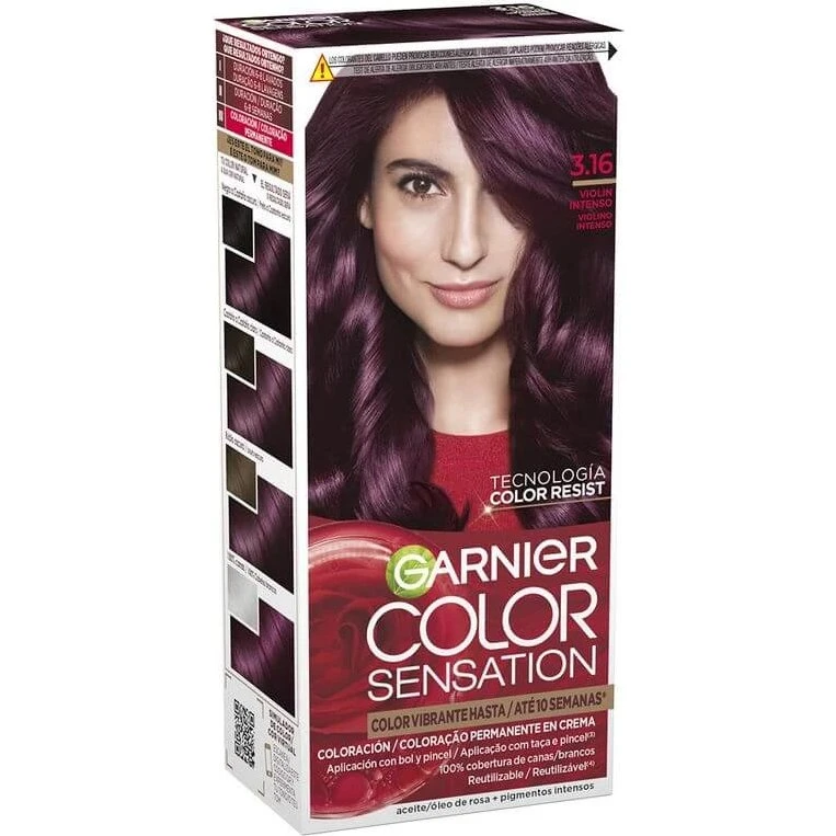 Garnier Color Sensation Tinte Permanente 3.16 Violín Intenso