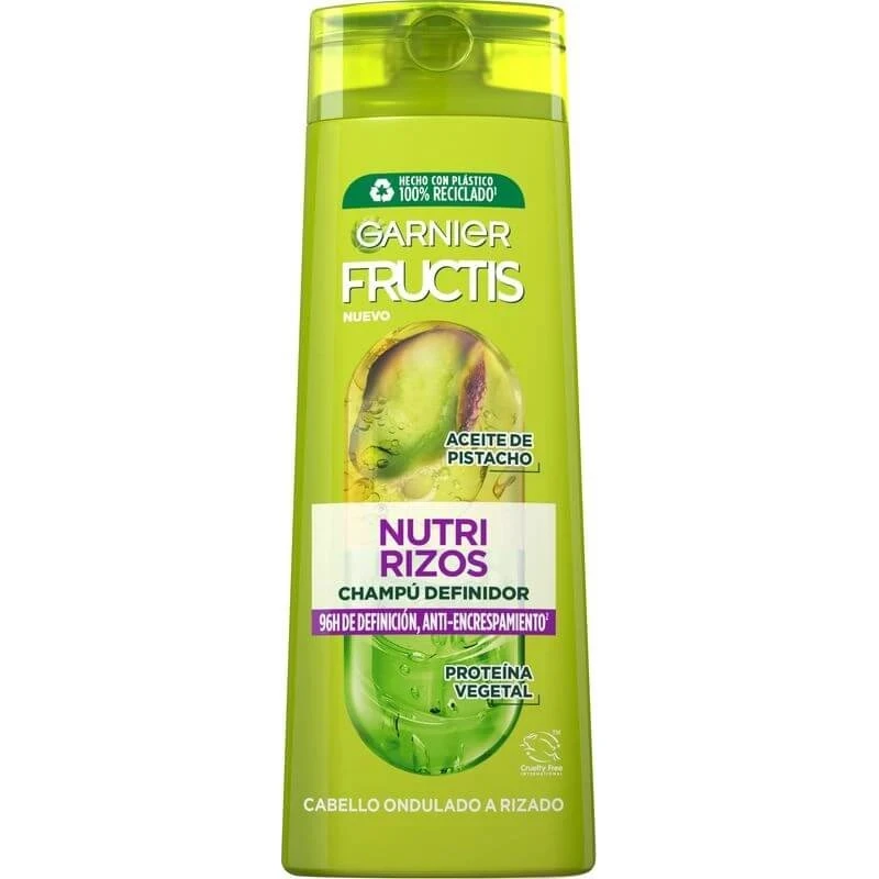 Garnier Fructis Nutri Curls Champú para Cabello Rizado u Ondulado 380 ml