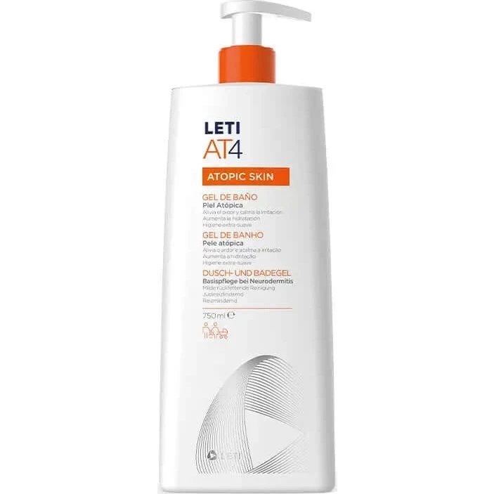 Leti AT4 Gel de Baño Dermograso 750 ml