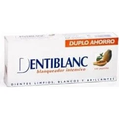 Dentiblanc Blanqueador Intensivo Duplo 2x100ml + Cepillo de Viaje
