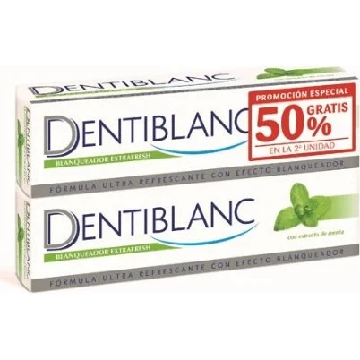 Dentiblanc Pasta Dental Blanqueadora Extrafresh Duplo 2x100ml + Regalo