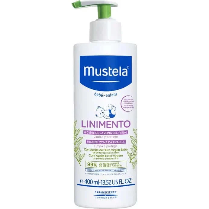 Mustela Linimento Limpiador y Protector para Glúteos 400ml