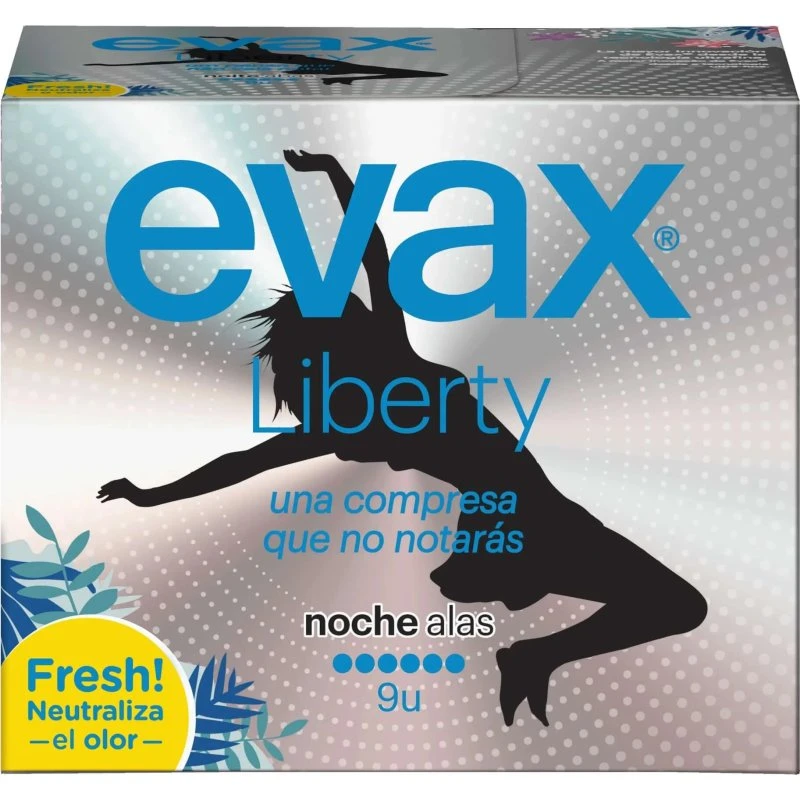 Evax Liberty Compresas Noche con Alas (9 unidades)