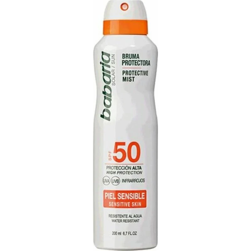 Babaria Protector Solar Bruma SPF 50 Piel Sensible 200 ml