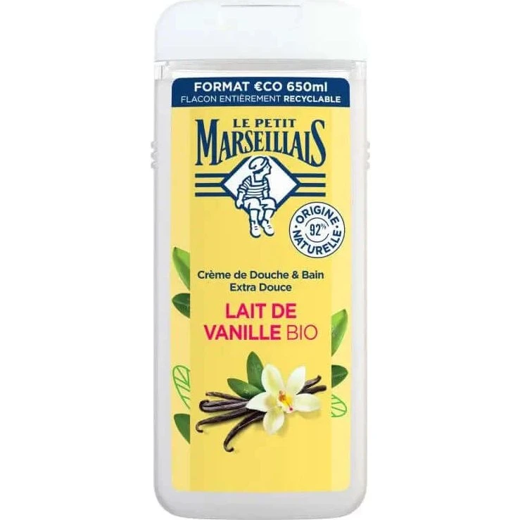 Le Petit Marseillais Gel de Ducha Extra Suave Leche de Vainilla 650 ml