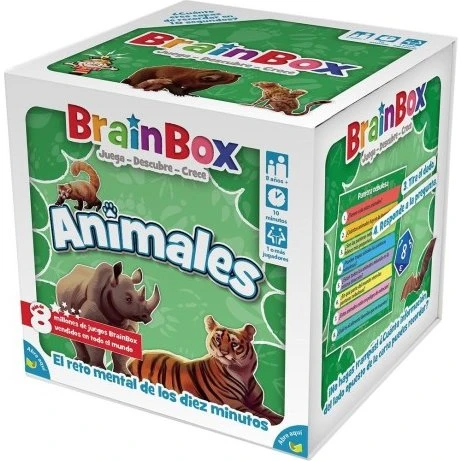 Asmodee BrainBox Animales Juego de Mesa de Memoria