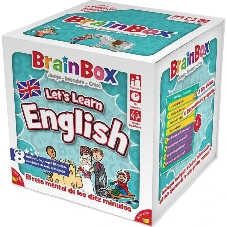 Asmodee BrainBox Let's Learn English Juego de Mesa