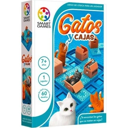 Smart Games Gatos y Cajas - Juego de Mesa Secuencial