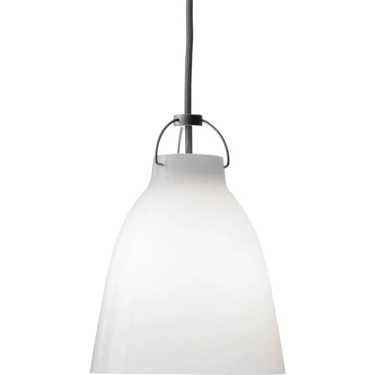 Fritz Hansen Lámpara Colgante Caravaggio P1 Vidrio Opalino