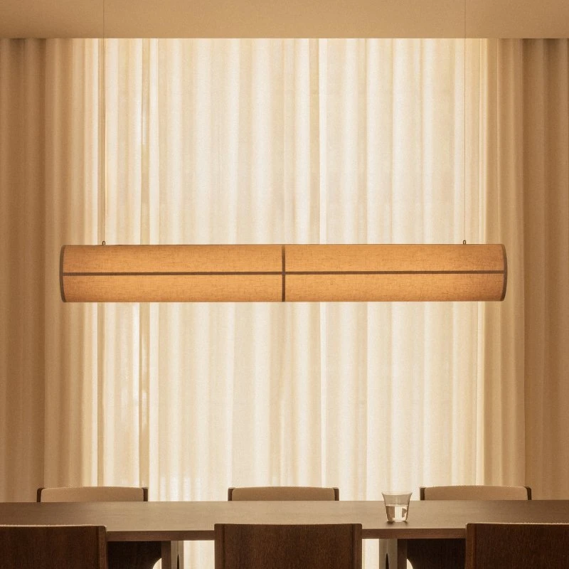 Audo Copenhagen Lámpara Colgante Hashira Linear 140 cm Natural