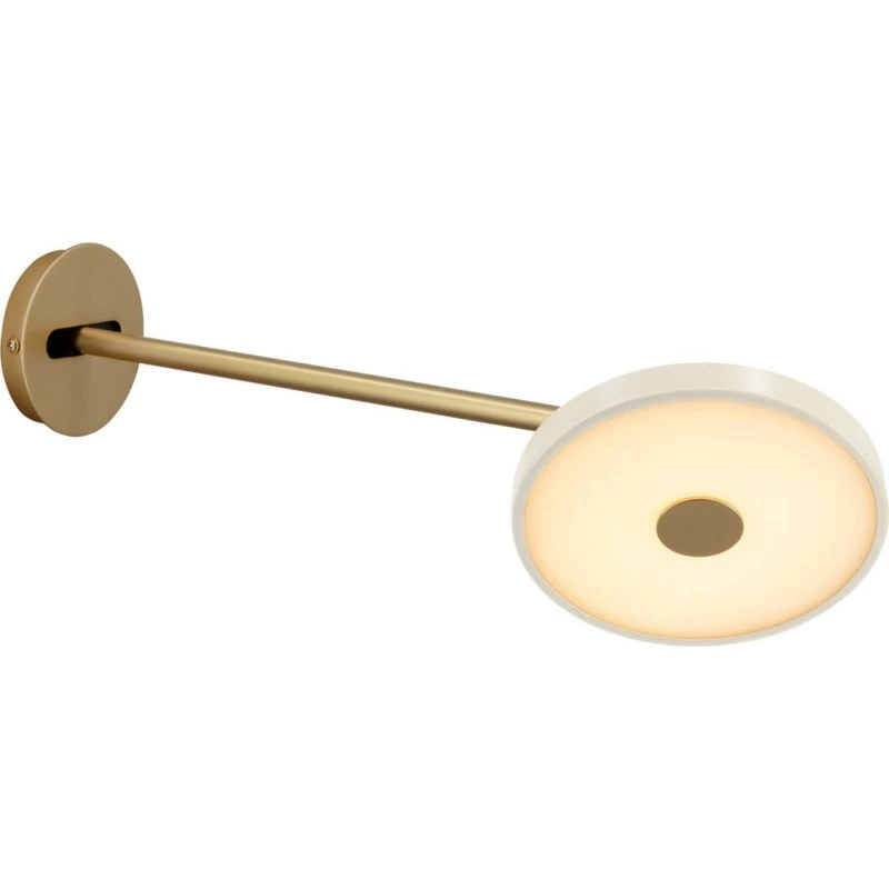 UMAGE Aplique de pared LED Asteria Long, Blanco/Latón
