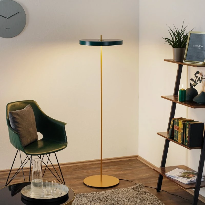 UMAGE Asteria Floor Lámpara de Pie LED Verde Bosque