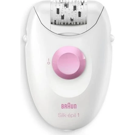 Braun Silk-épil 1 SE1 010 con cable 20 pinzas blanco/rosa
