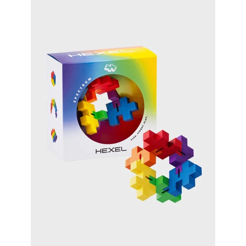HEXEL Spectrum - Juguete de construcción y antiestrés Plus-Plus
