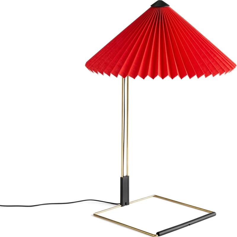 HAY Lámpara de mesa LED Matin 380, Rojo Claro