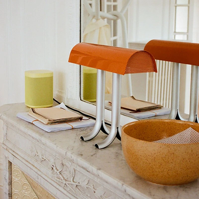 HAY Lámpara de mesa Anagram - Naranja Bruñido