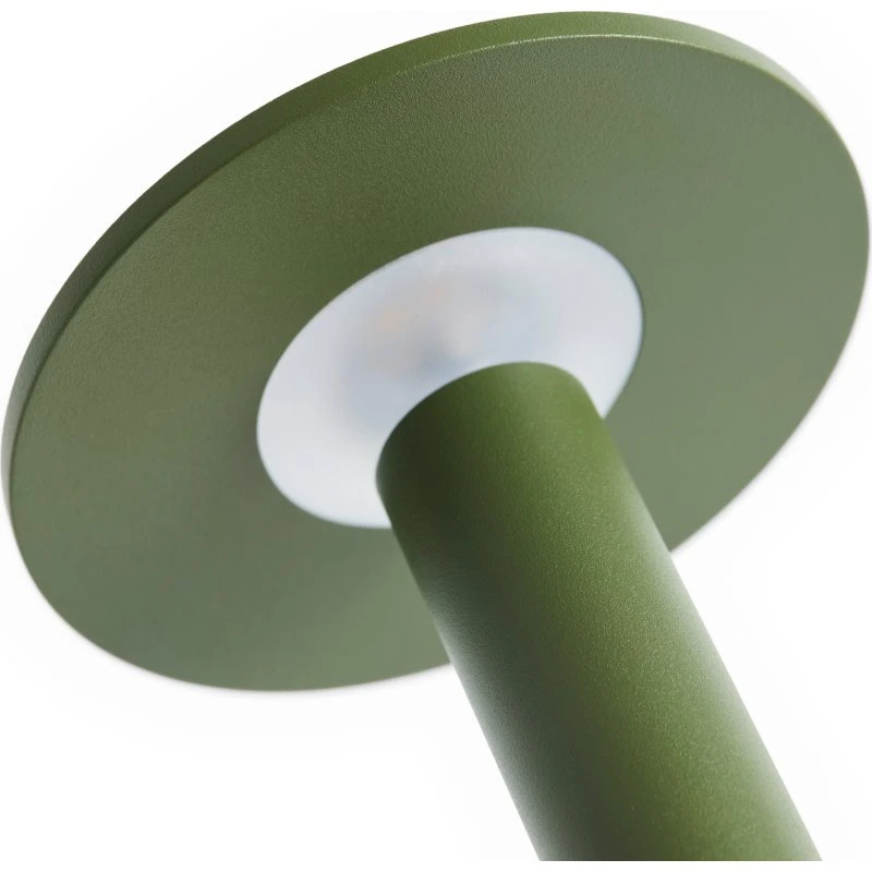 HAY Host Portable Lámpara de Mesa LED Recargable, Verde Oliva