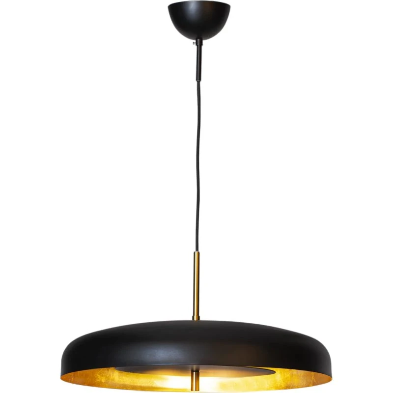 By Rydéns Lámpara Colgante Shelby Negro y Oro Ø50 cm