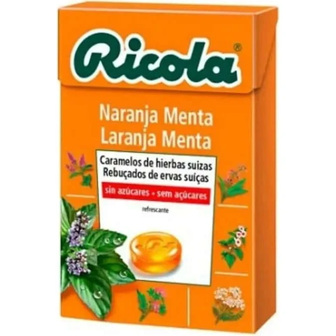 Ricola Caramelo Sin Azúcar Sabor Naranja 50g