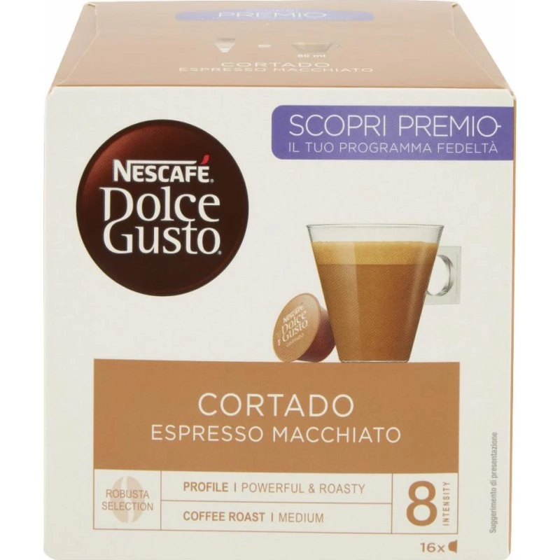Nescafé Dolce Gusto Cortado Espresso Macchiato 16 Cápsulas