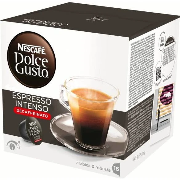 Nescafé Dolce Gusto Café Espresso Intenso Descafeinado 16 Cápsulas