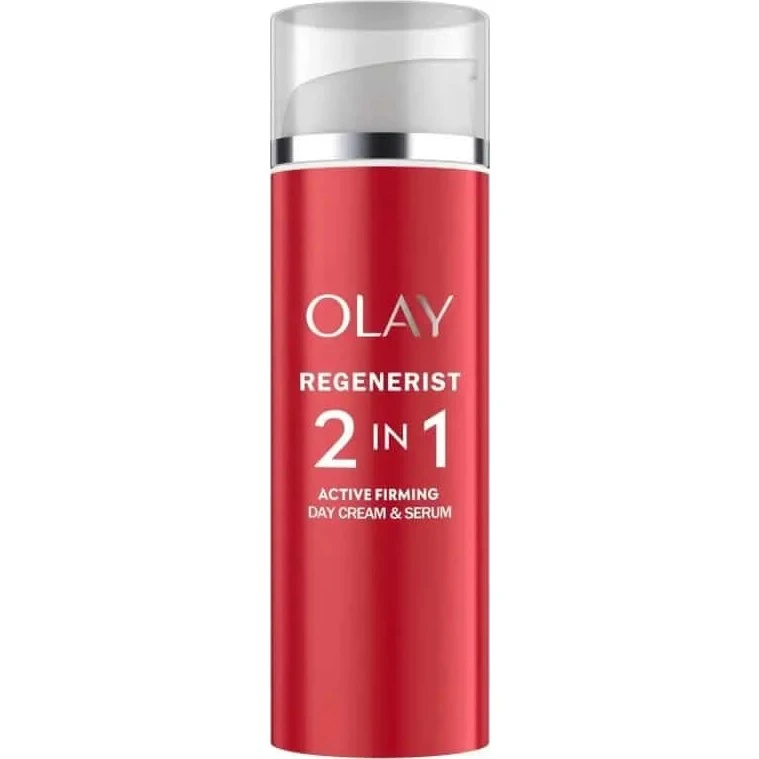 Olay Regenerist 2 en 1 Crema de Día Reafirmante y Sérum, 50 ml