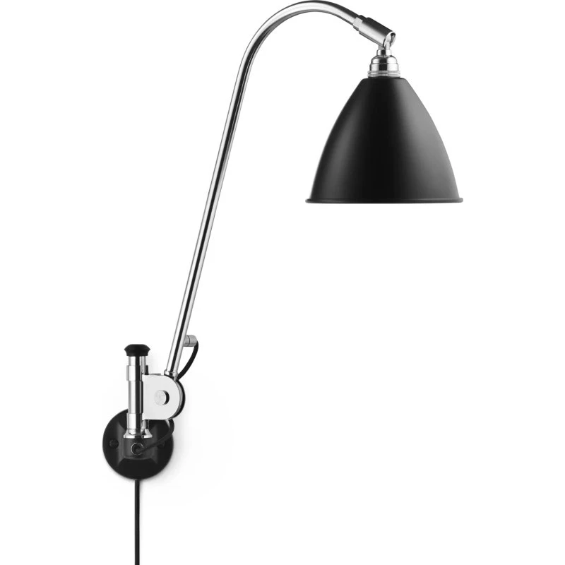 GUBI Bestlite BL6 Aplique de Pared Cromo y Negro