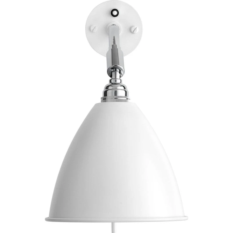 Gubi Aplique de Pared Bestlite BL7 Blanco/Cromo Ø 16 cm