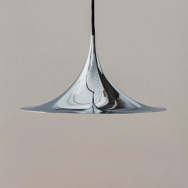 GUBI Lámpara Colgante Semi Ø 30 cm - Cromo