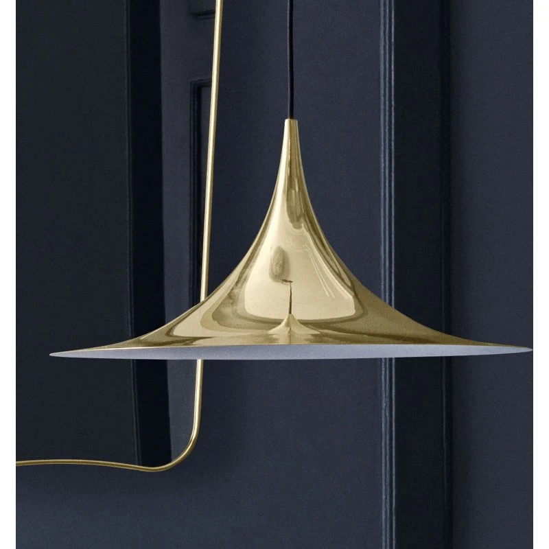 GUBI Lámpara Colgante Semi Ø 47 cm, Latón Brillante